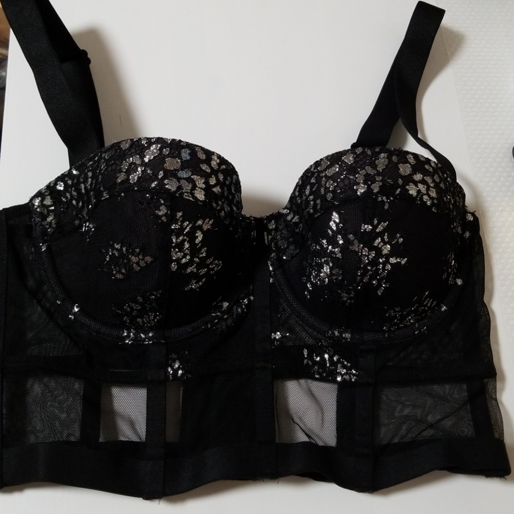 Victoria secret bustier cages bra 32c
